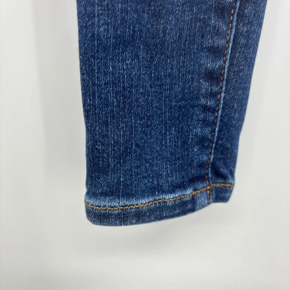 Gap Kids Girls High Rise‎ Ankle Jegging Jeans 6 Dark Wash Button S/706744-00-2